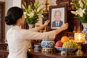 Thay ảnh thờ bị hỏng: Cách làm trang trọng, kín đáo