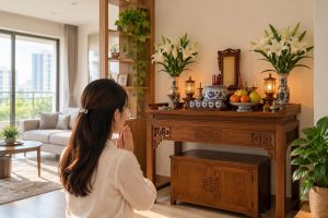 Lập bàn thờ gia tiên ở nhà thuê sao cho phù hợp?