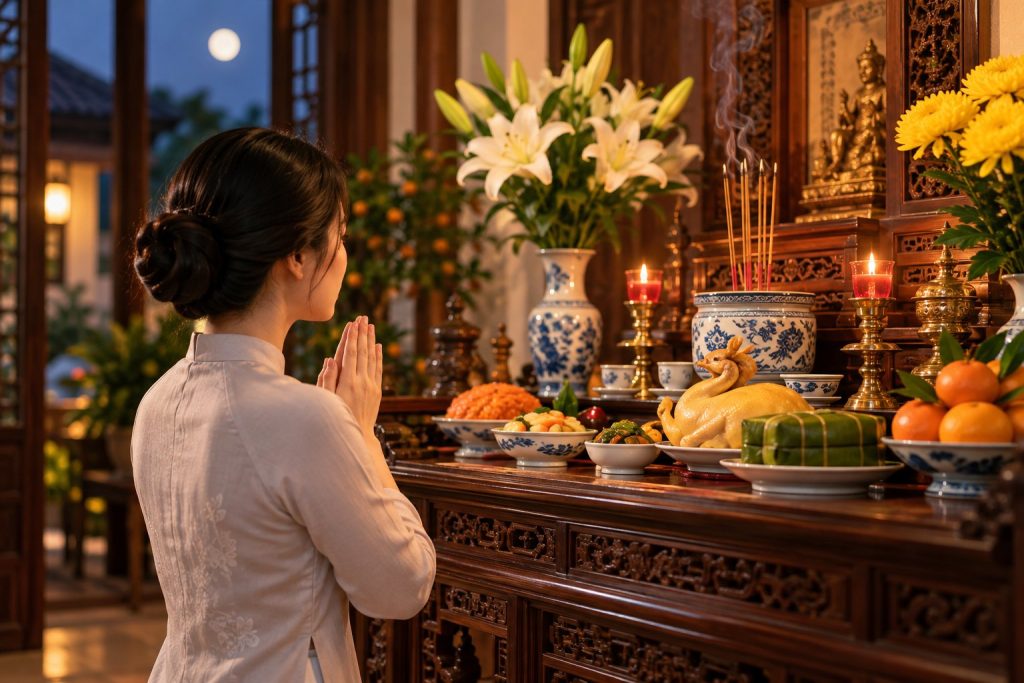 Cúng mùng 1 vào tối hôm trước có được không?