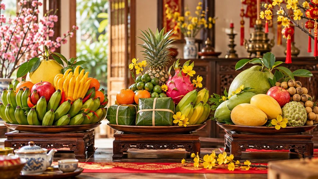 Mâm ngũ quả ngày Tết ba miền: Cách chọn và bày 4 Mâm ngũ quả ngày Tết ba miền: Cách chọn và bày