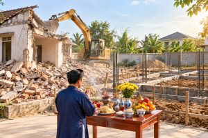 Phá nhà và động thổ cùng ngày: Nên gộp hay tách?