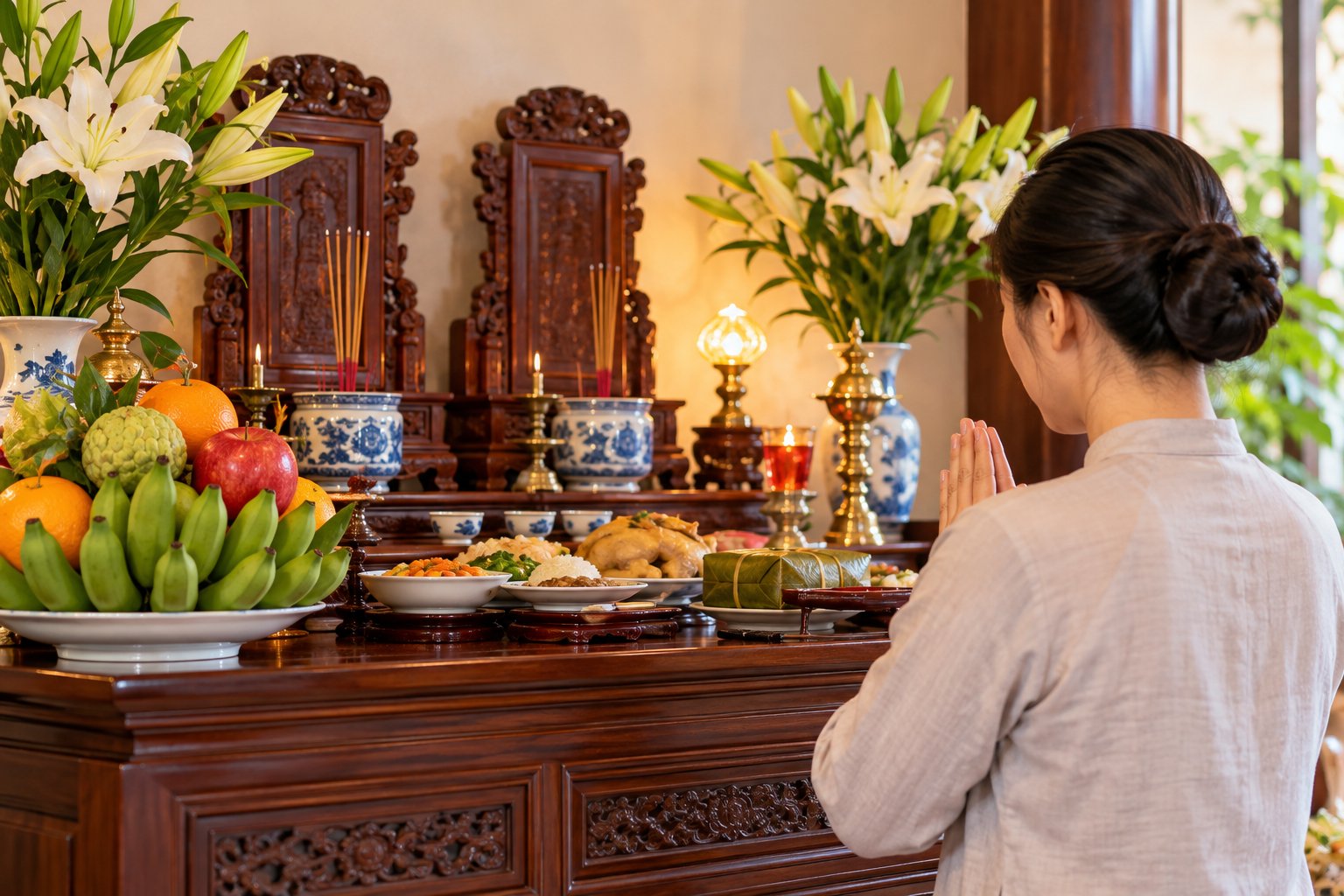 Cúng giỗ bà cô ông mãnh: Lễ vật, cách cúng 2 Ảnh minh hoạ: Cúng giỗ bà cô ông mãnh: Lễ vật, cách cúng