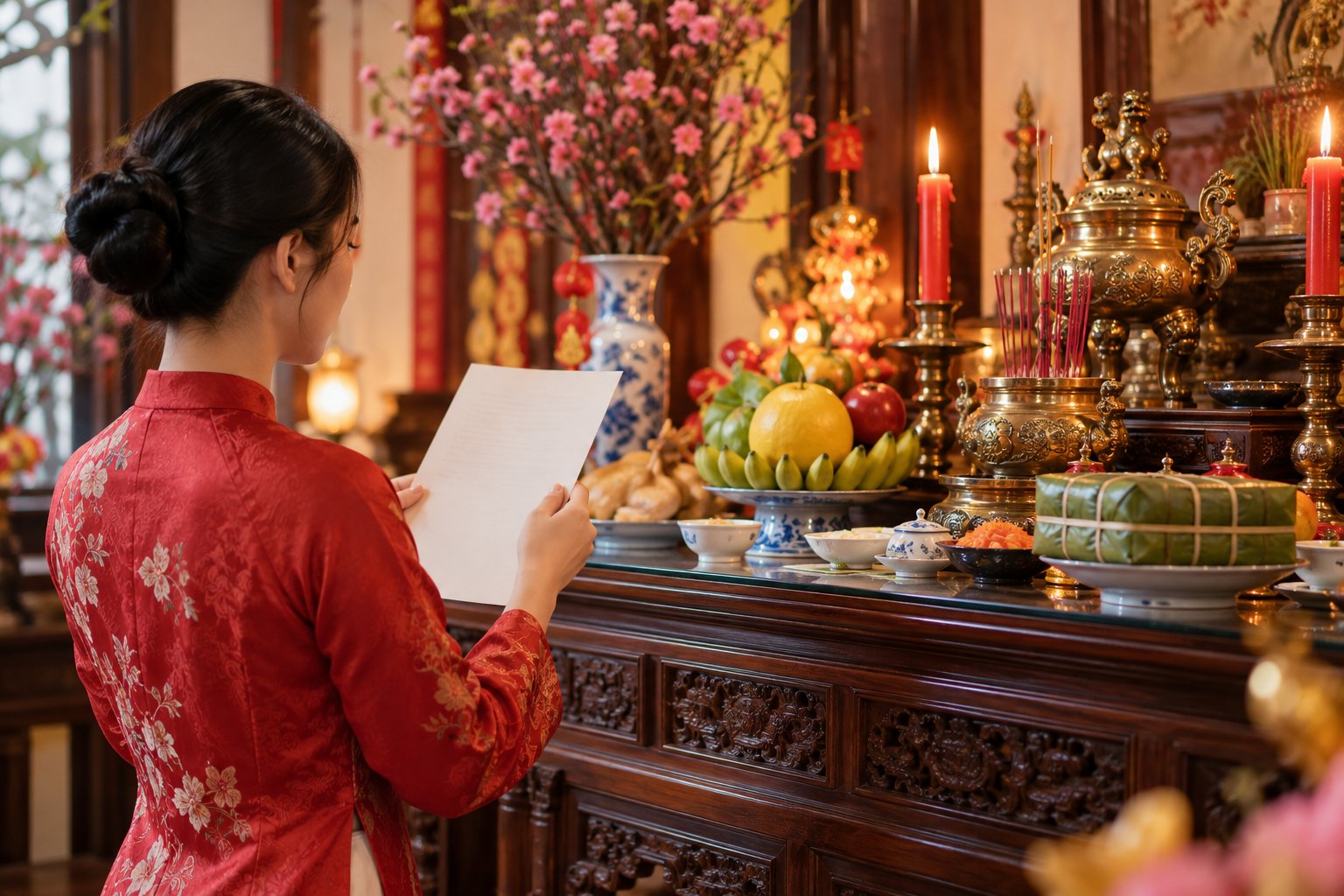 Lễ tục cúng đầu năm: Ý nghĩa, lễ vật và cách cúng 4 Ảnh minh hoạ: Lễ tục cúng đầu năm: Ý nghĩa, lễ vật và cách cúng