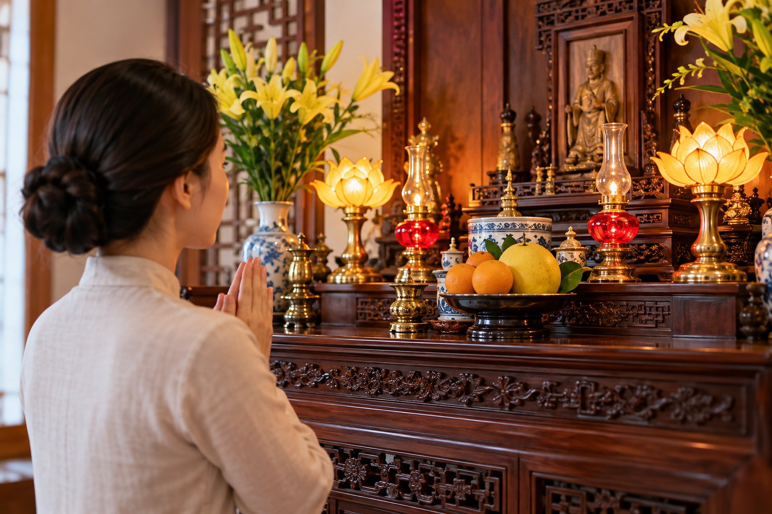 Đèn thờ điện hay đèn dầu: Nên chọn loại nào? 3 Ảnh minh hoạ: Đèn thờ điện hay đèn dầu: Nên chọn loại nào?