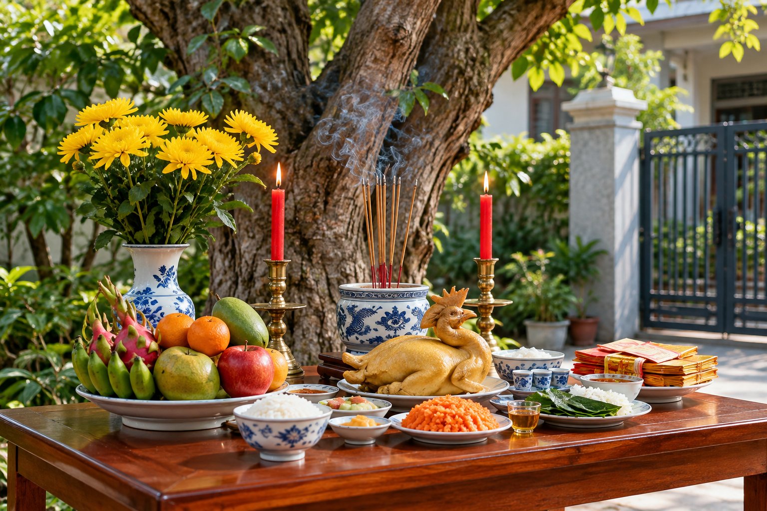 Lễ cúng xin chặt cây trước nhà: Lễ vật, bài khấn 4 Ảnh minh hoạ: Lễ cúng xin chặt cây trước nhà: Lễ vật, bài khấn