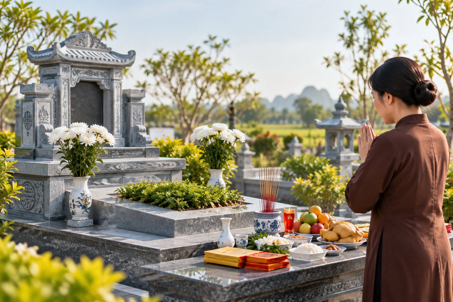 Lễ tạ xây mộ: Thời điểm, lễ vật và bài khấn 3 Ảnh minh hoạ: Lễ tạ xây mộ: Thời điểm, lễ vật và bài khấn