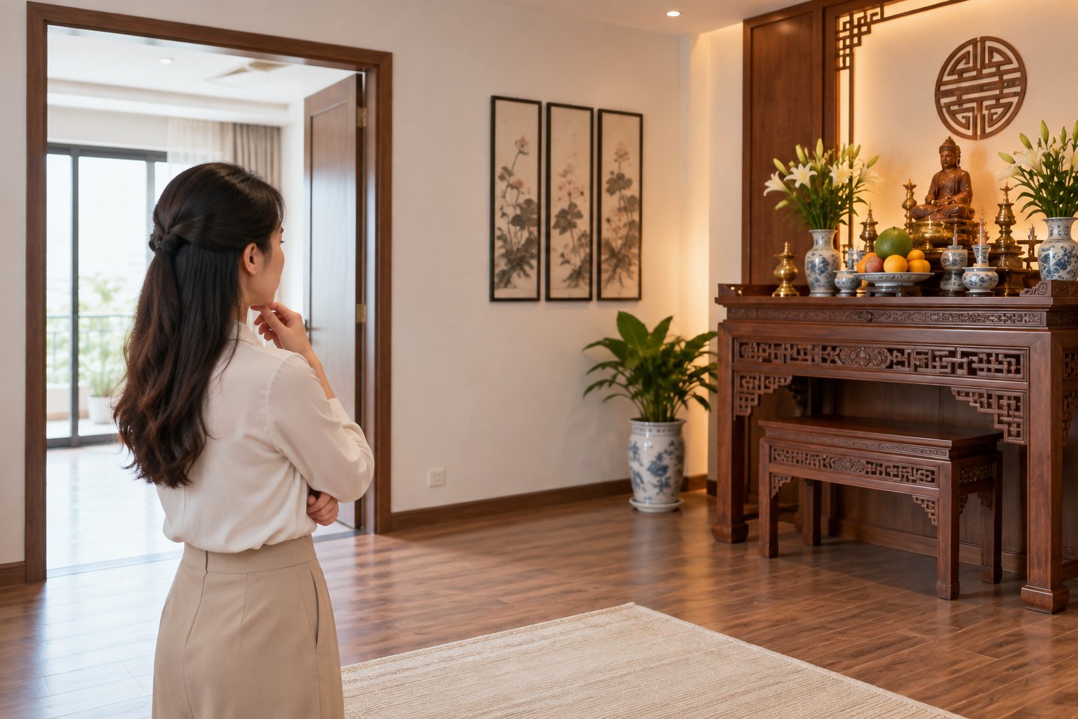 Chuyển bàn thờ trong cùng nhà: Cách làm, văn khấn 1 Ảnh minh hoạ: Chuyển bàn thờ trong cùng nhà: Cách làm, văn khấn