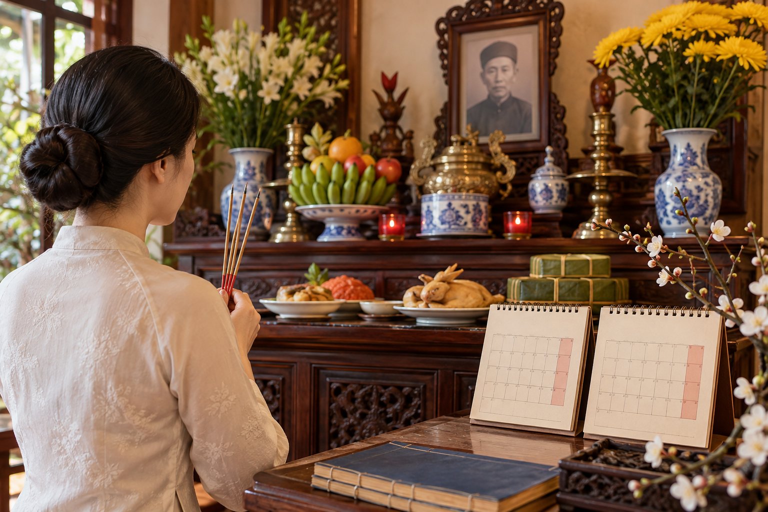Ảnh minh hoạ: Ngày giỗ gặp tháng nhuận: Cúng tháng nào?