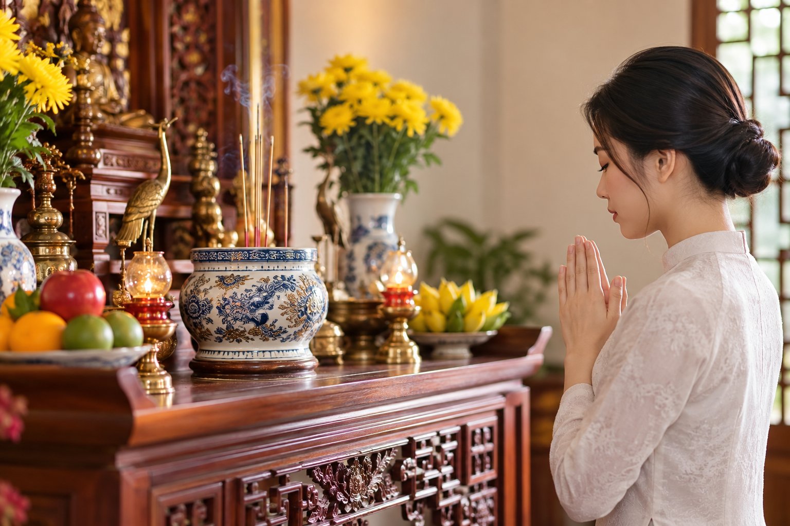 Ảnh minh hoạ: Bát hương bị đổ phải làm sao? Cách xử lý đúng