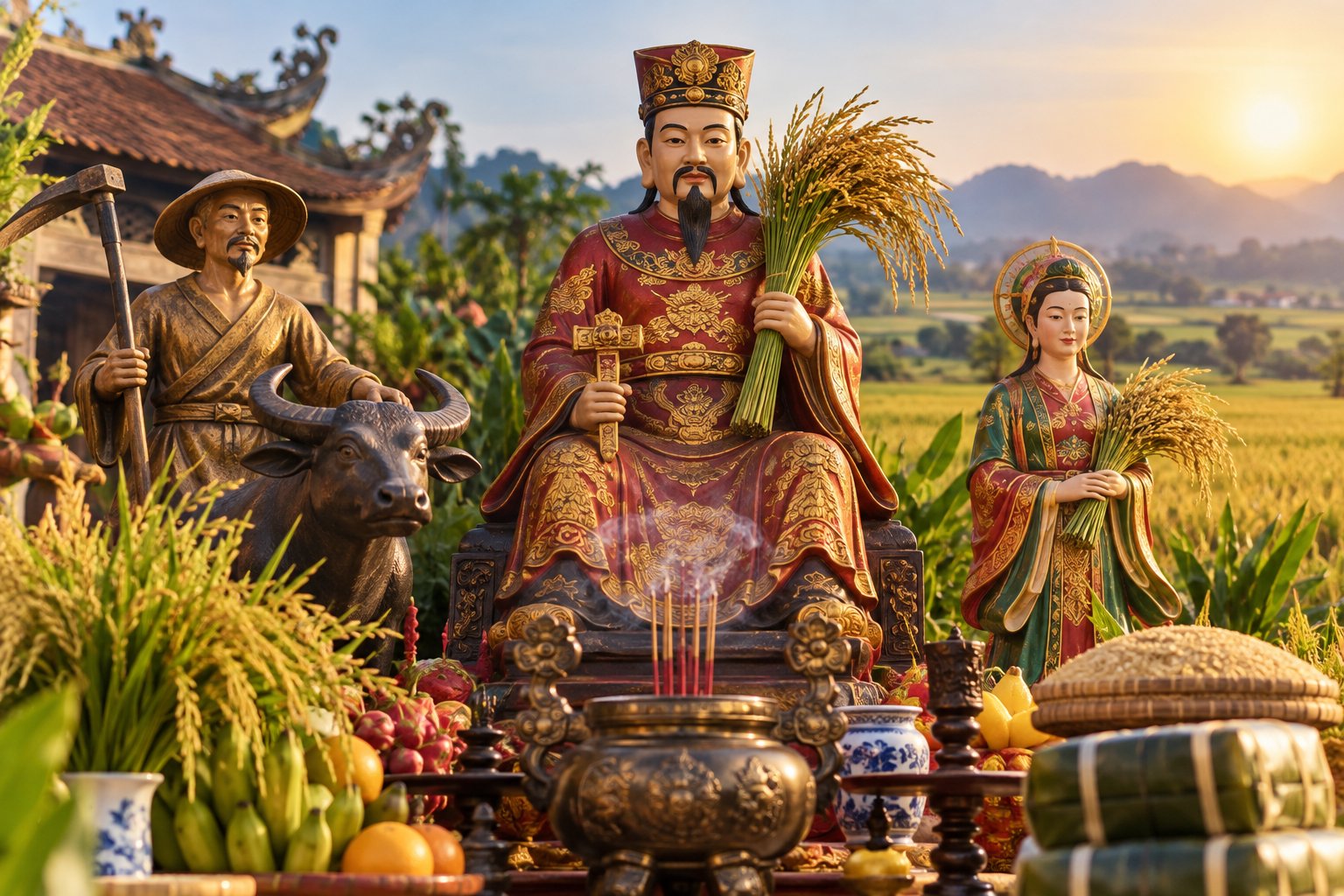 Ảnh minh hoạ: Tục thờ các vị thần nông nghiệp trong văn hóa Việt