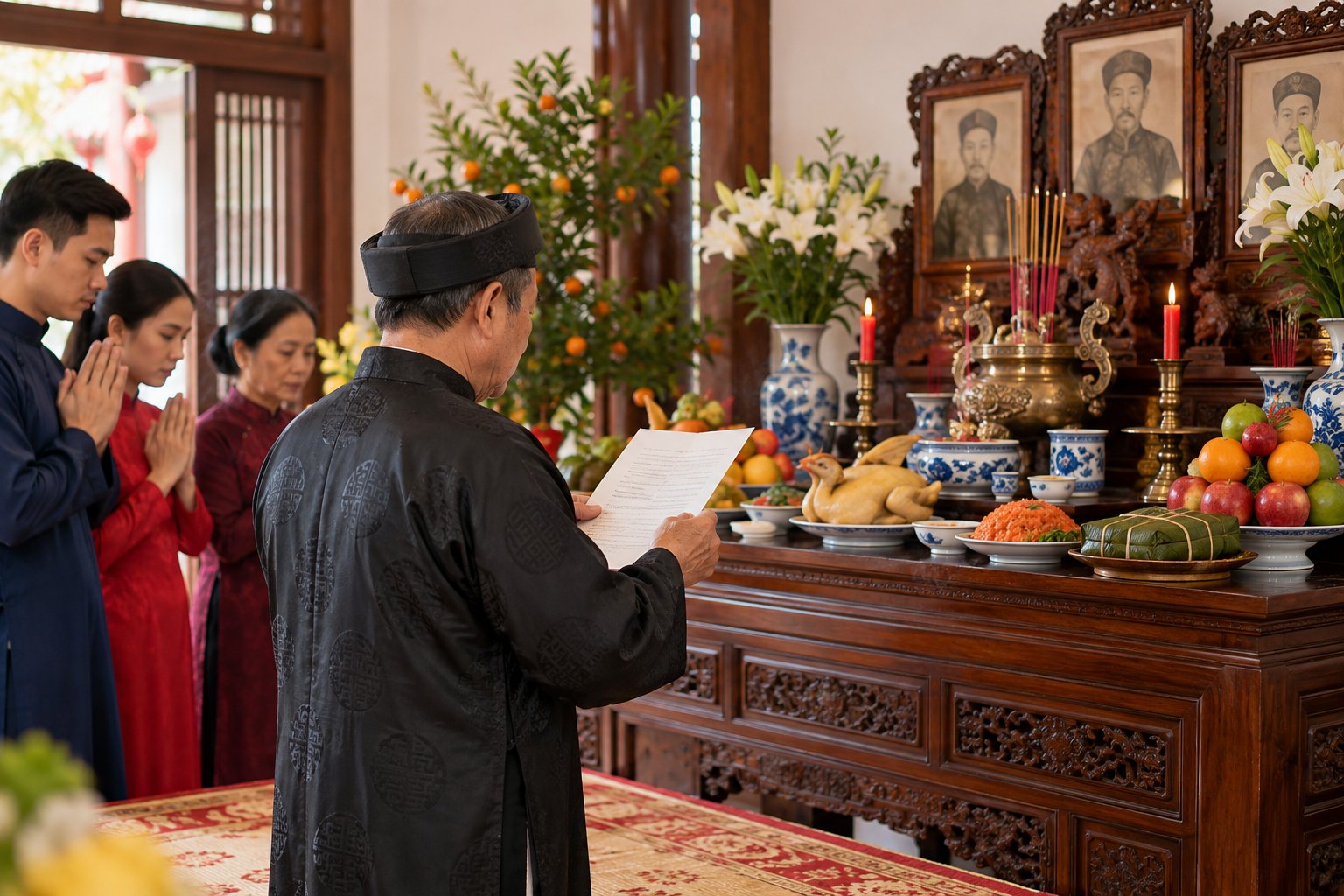 Thờ cúng giỗ họ: Cách chuẩn bị và nghi lễ 3 Ảnh minh hoạ: Thờ cúng giỗ họ: Cách chuẩn bị và nghi lễ