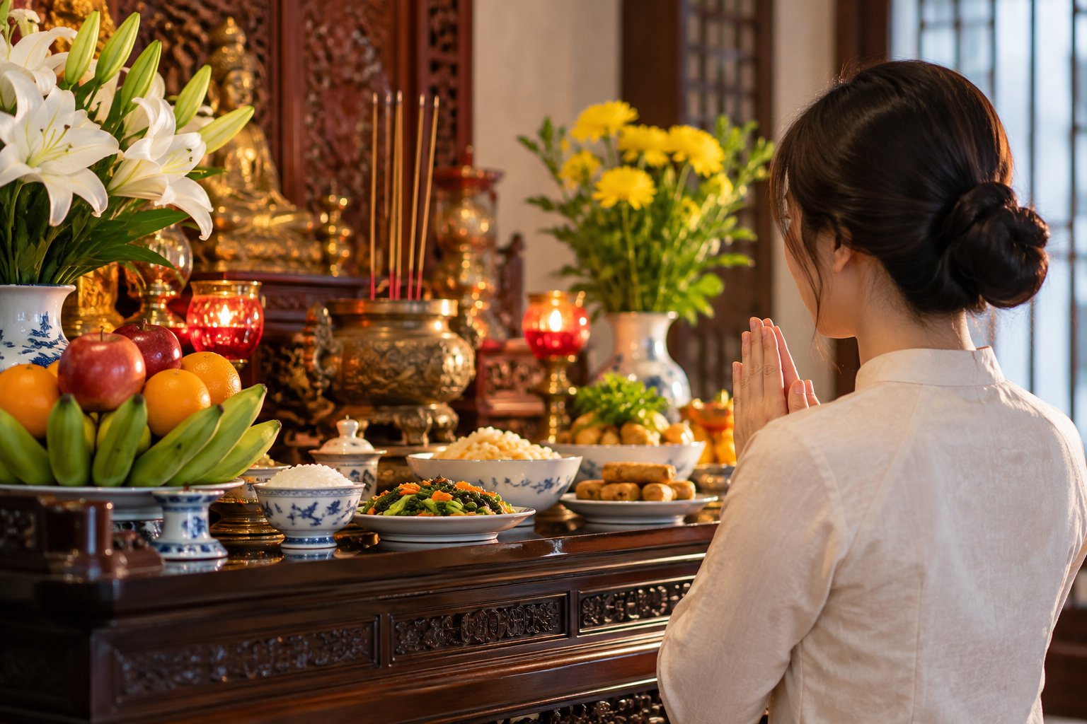 Cúng rằm trước một ngày có được không? Chọn ngày 14 hay 15 3 Ảnh minh hoạ: Cúng rằm trước một ngày có được không? Chọn ngày 14 hay 15