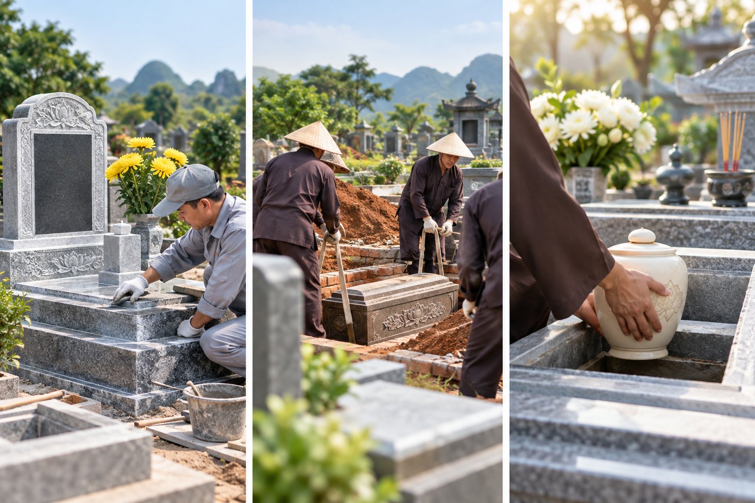 Văn khấn xin sửa mộ: Lễ vật và nghi thức 1 Ảnh minh hoạ: Văn khấn xin sửa mộ: Lễ vật và nghi thức