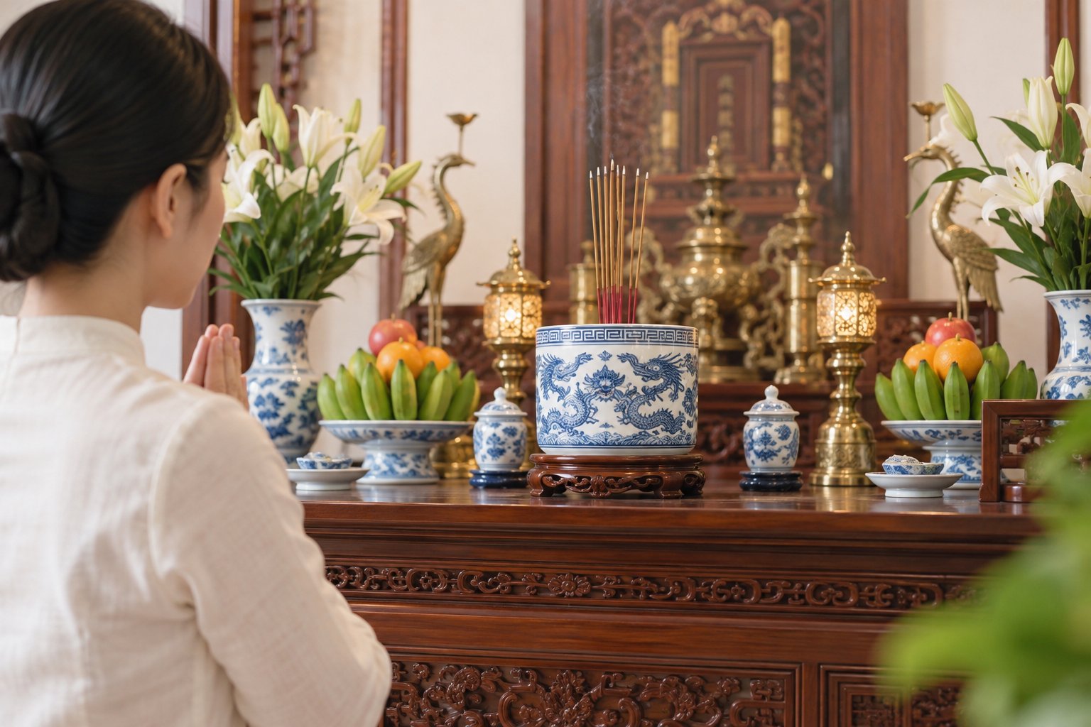 Ảnh minh hoạ: Thay bát hương cũ: Khi nào cần và cách thực hiện