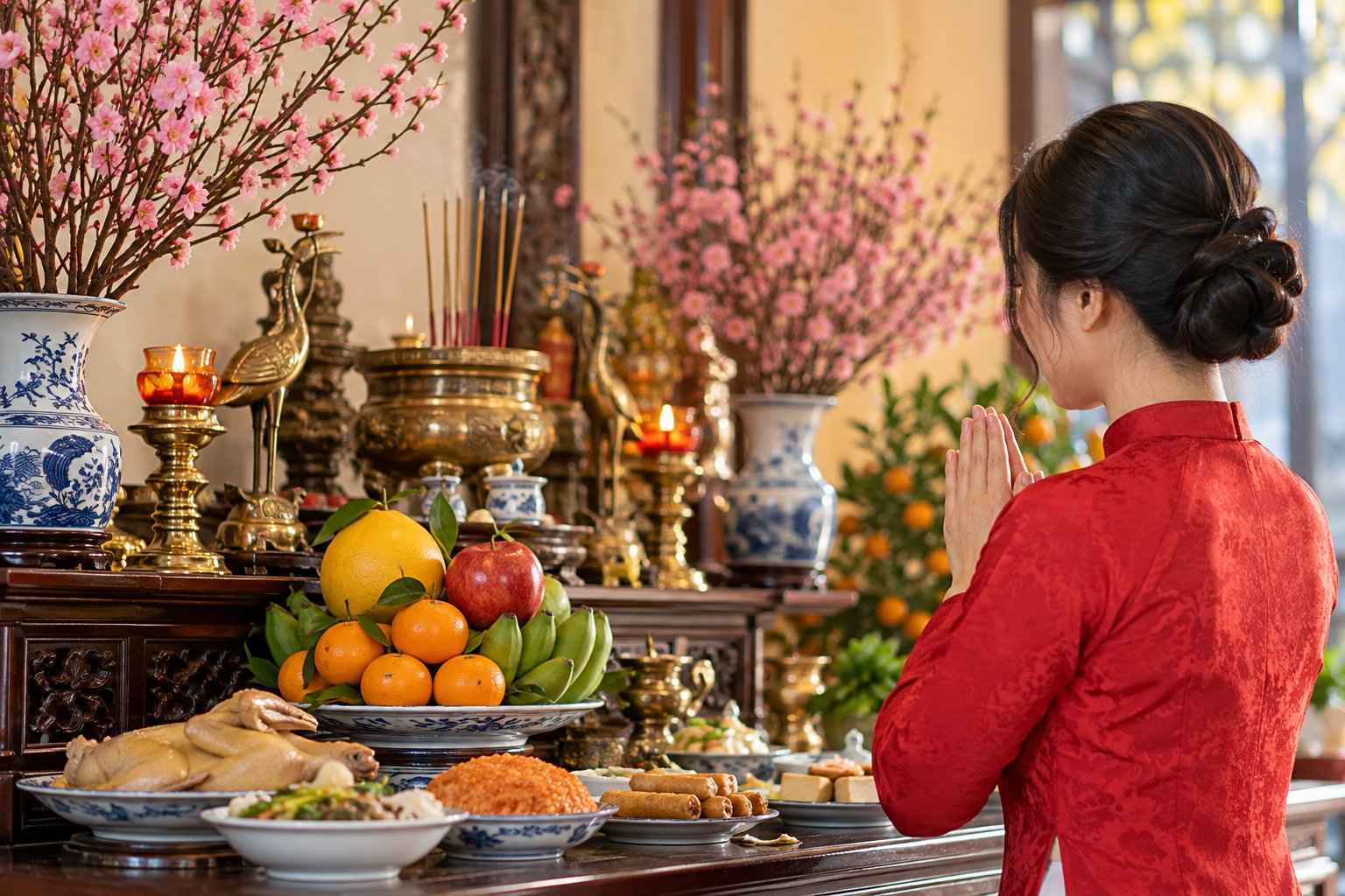 Cúng Rằm tháng Chạp: Thời gian, lễ vật và bài khấn 3 Ảnh minh hoạ: Cúng Rằm tháng Chạp: Thời gian, lễ vật và bài khấn