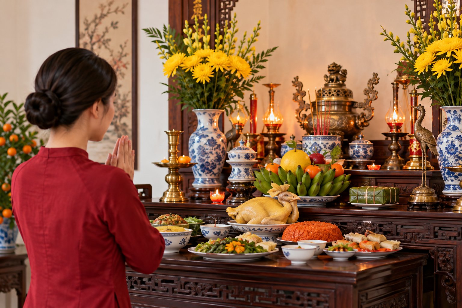 Cúng Rằm tháng Chạp: Thời gian, lễ vật và bài khấn 2 Ảnh minh hoạ: Cúng Rằm tháng Chạp: Thời gian, lễ vật và bài khấn