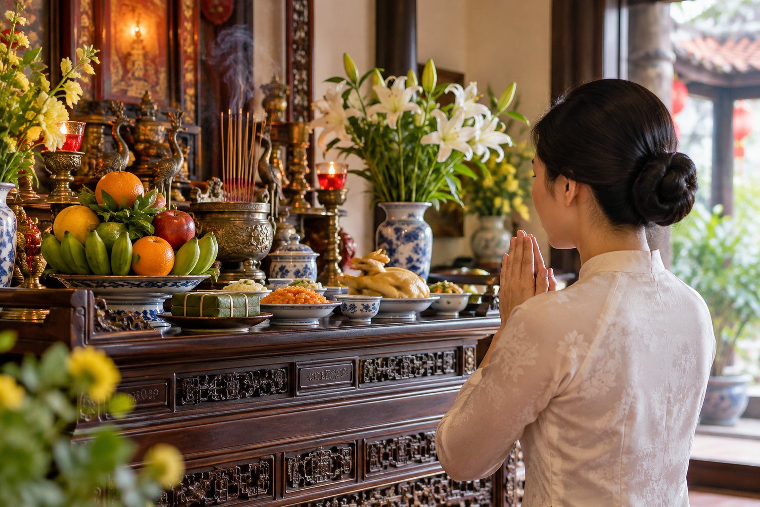 Ảnh minh hoạ: Cúng mùng 1 vào tối hôm trước có được không?