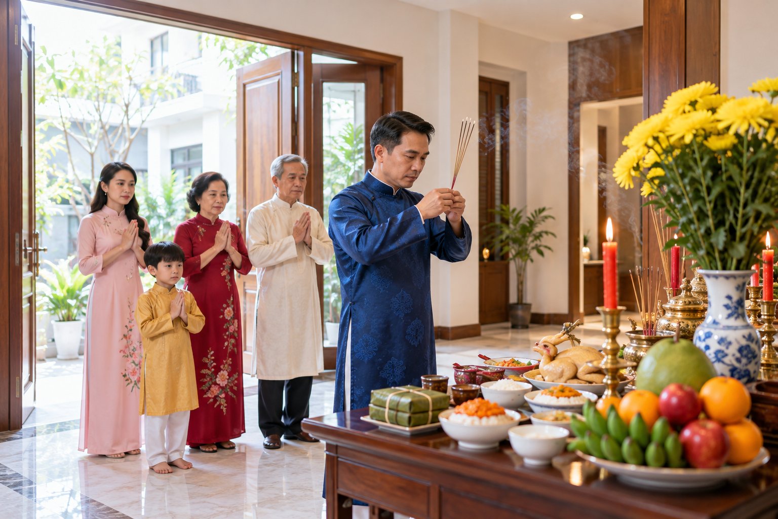 Lễ nhập trạch cần sắm gì? Mâm lễ và trình tự 3 Ảnh minh hoạ: Lễ nhập trạch cần sắm gì? Mâm lễ và trình tự