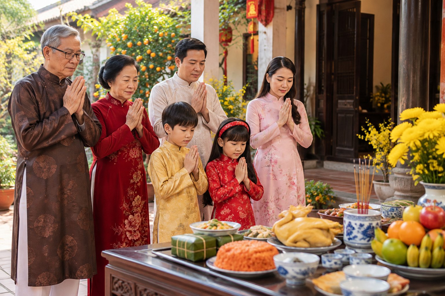 Lễ tạ đất cuối năm: Thời điểm, mâm lễ, bài khấn 1 Ảnh minh hoạ: Lễ tạ đất cuối năm: Thời điểm, mâm lễ, bài khấn