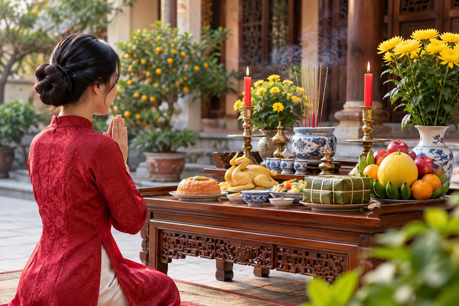 Lễ tạ đất cuối năm: Thời điểm, mâm lễ, bài khấn 3 Ảnh minh hoạ: Lễ tạ đất cuối năm: Thời điểm, mâm lễ, bài khấn