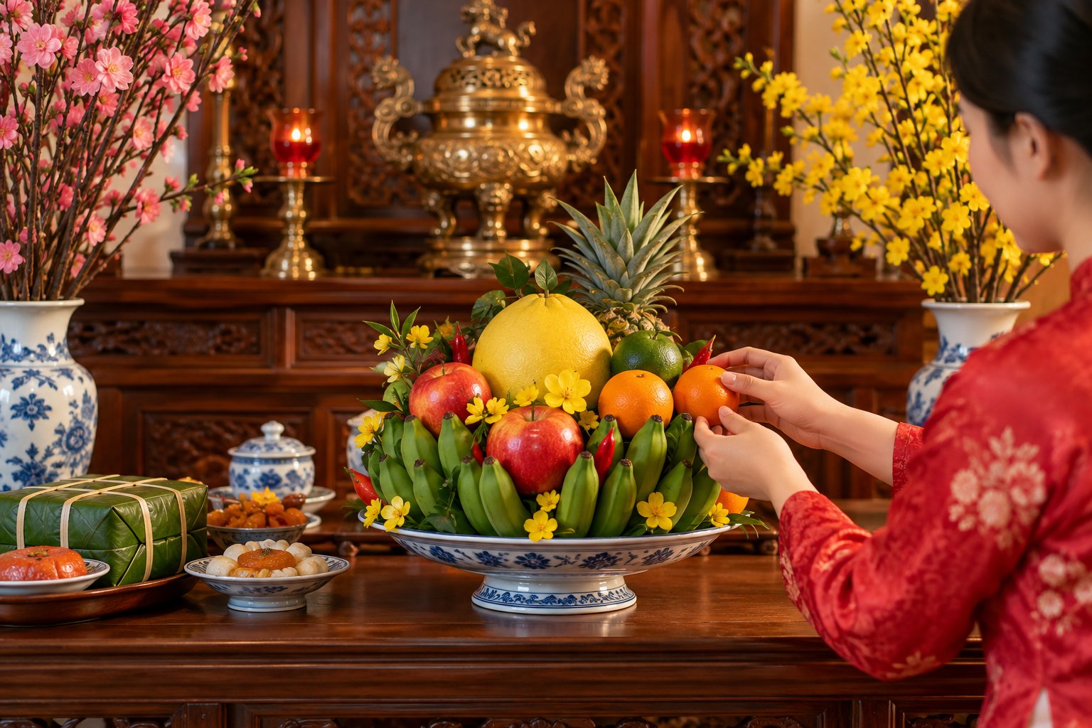 Mâm ngũ quả ngày Tết ba miền: Cách chọn và bày 3 Ảnh minh hoạ: Mâm ngũ quả ngày Tết ba miền: Cách chọn và bày